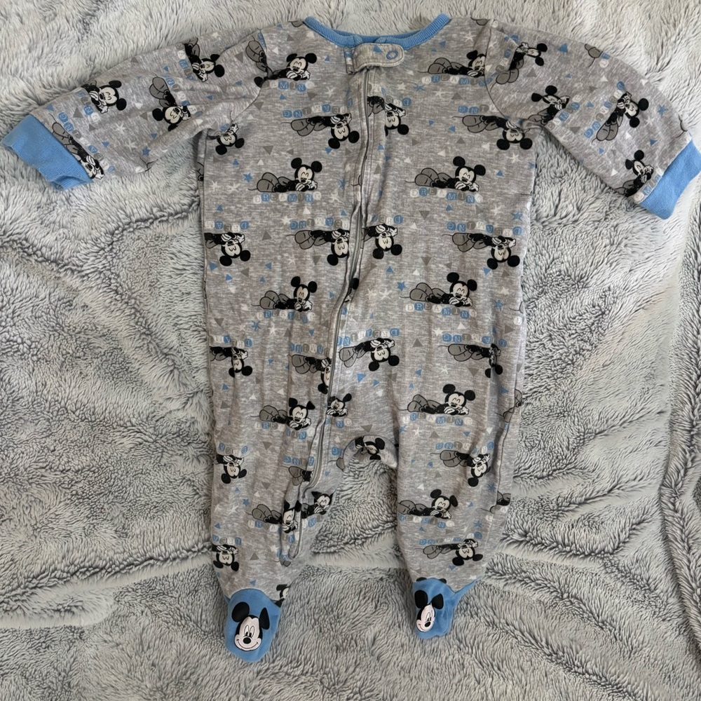 Disney Mickey Mouse Gray and Blue Kids One Piece